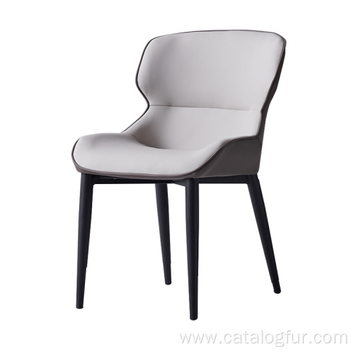 modern dining chairs set of 4 nordic style chairs gray PP plastic wood chairs for dining room